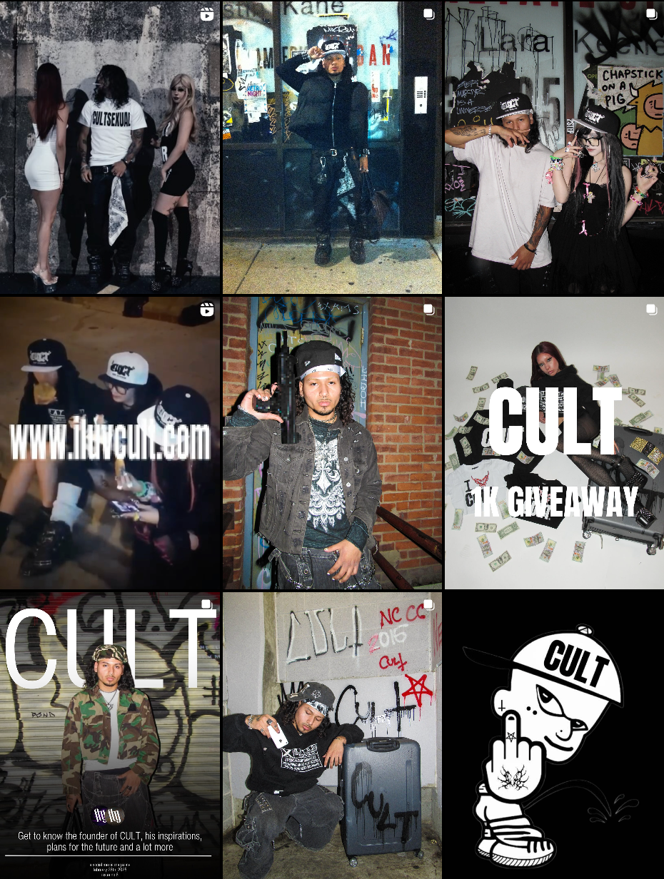 Screenshot of Cultexavier's grid. via Instagram (@cultexavier)